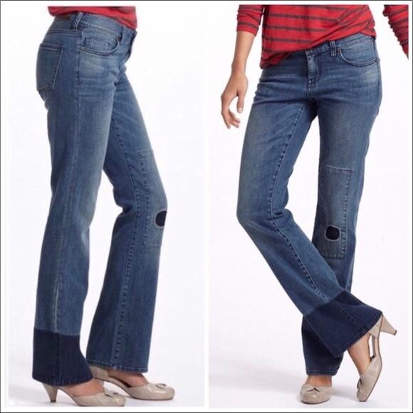 Anthropologie Denim - Anthropologie's Holding Horses Claire Patchwork Boot Cut Jeans